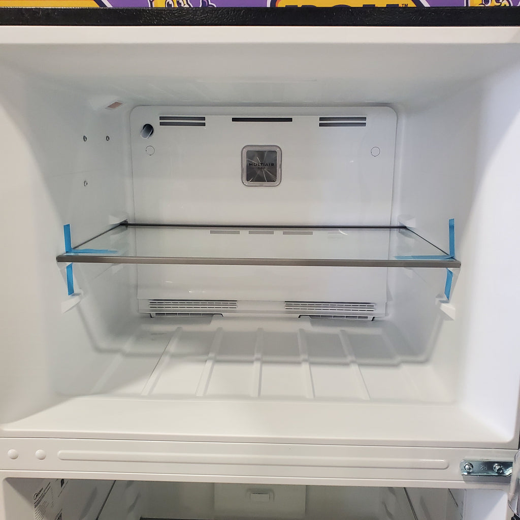 Pictures of Black ENERGY STAR Midea 18.1 cu. ft. Top Freezer Refrigerator with Reversible Door MRT18D3BBB - Scratch & Dent - Minor - Neu Appliance Outlet - Discount Appliance Outlet in Austin, Tx