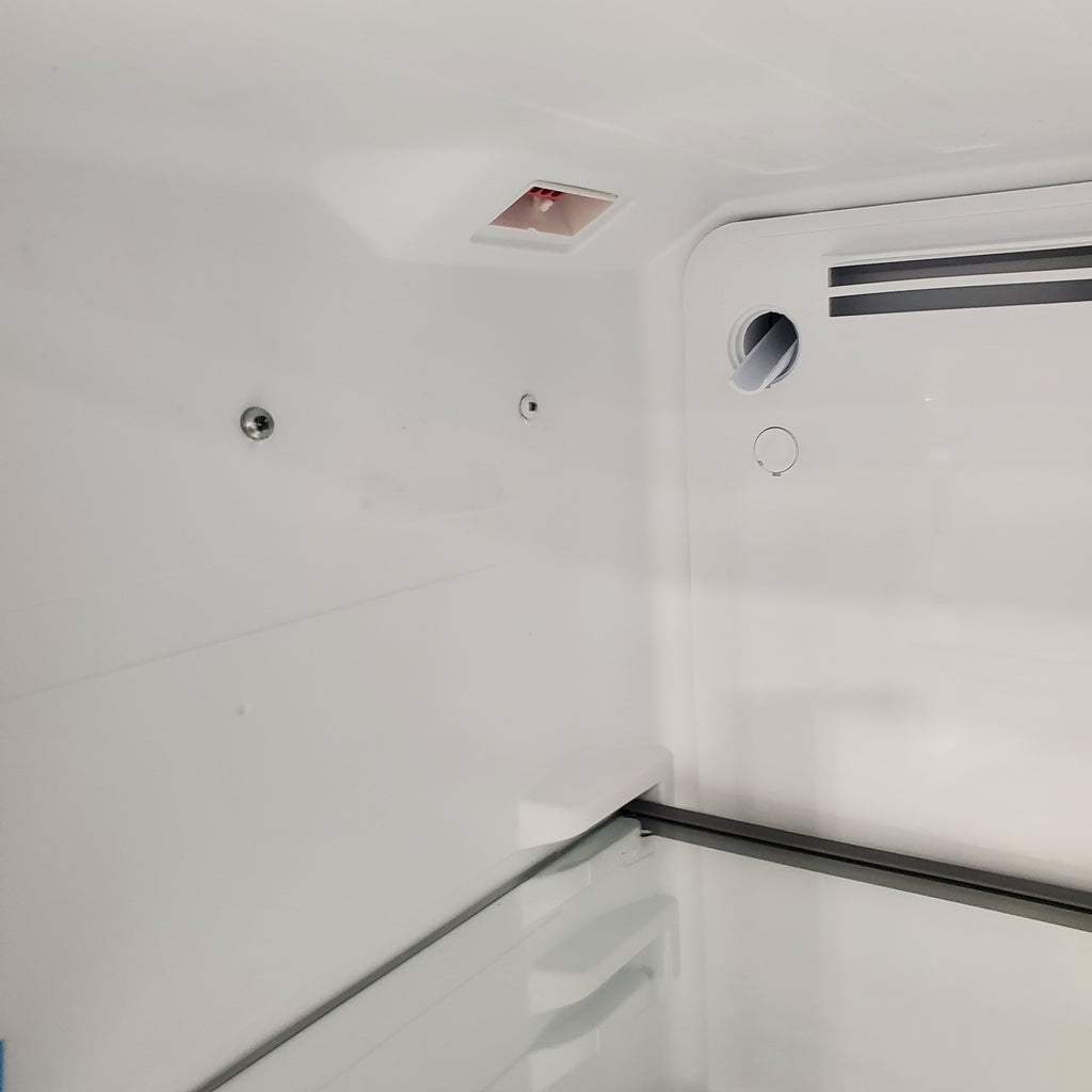 Pictures of Midea Garage Ready 18 Cu. Ft. Top Freezer Refrigerator with Gallon Sized Door Bins, Ice Maker Ready, and LED Lighting MRT18D3BBB - Open Box - Neu Appliance Outlet - Discount Appliance Outlet in Austin, Tx