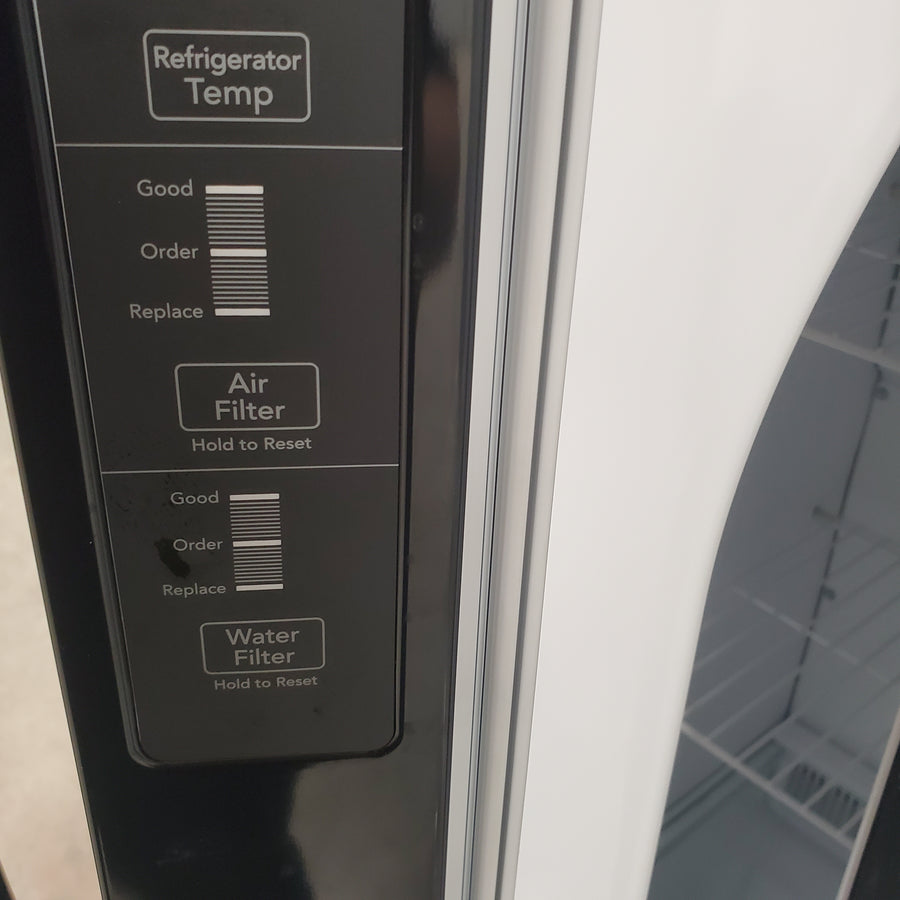 Frigidaire Standard Depth 33 Inch 22 Cu. Ft. Refrigerator with Even Temp Cooling System, Bright LED Lighting, and Energy Star FRSS2323AB - Scratch and Dent (Minor)
