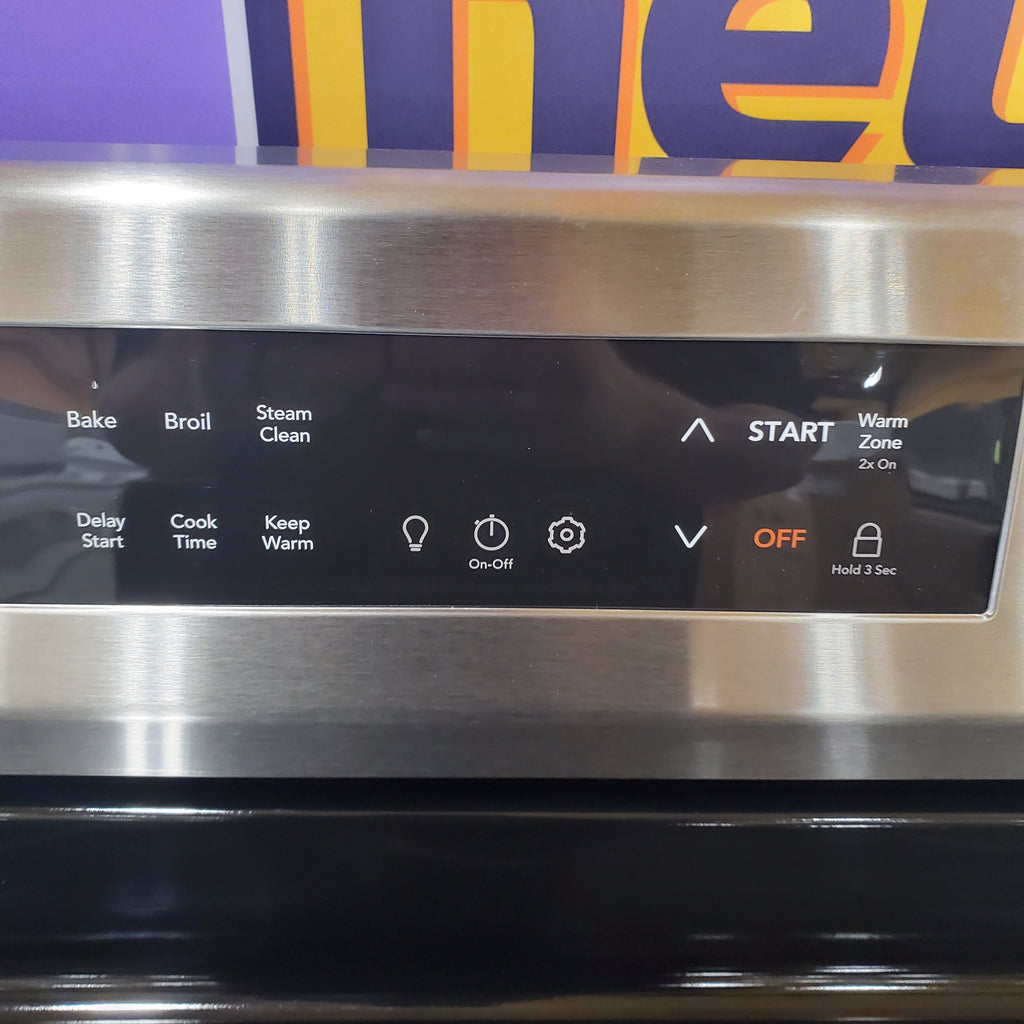 Frigidaire Electric Range with EvenTemp and Steam Clean in Stainless Steel 3SD935 - FCRE3062AS - Scratch & Dent (Minor)