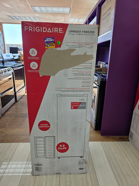 Frigidaire 6.5-cu ft Garage Ready Upright Freezer in Stainless Steel -