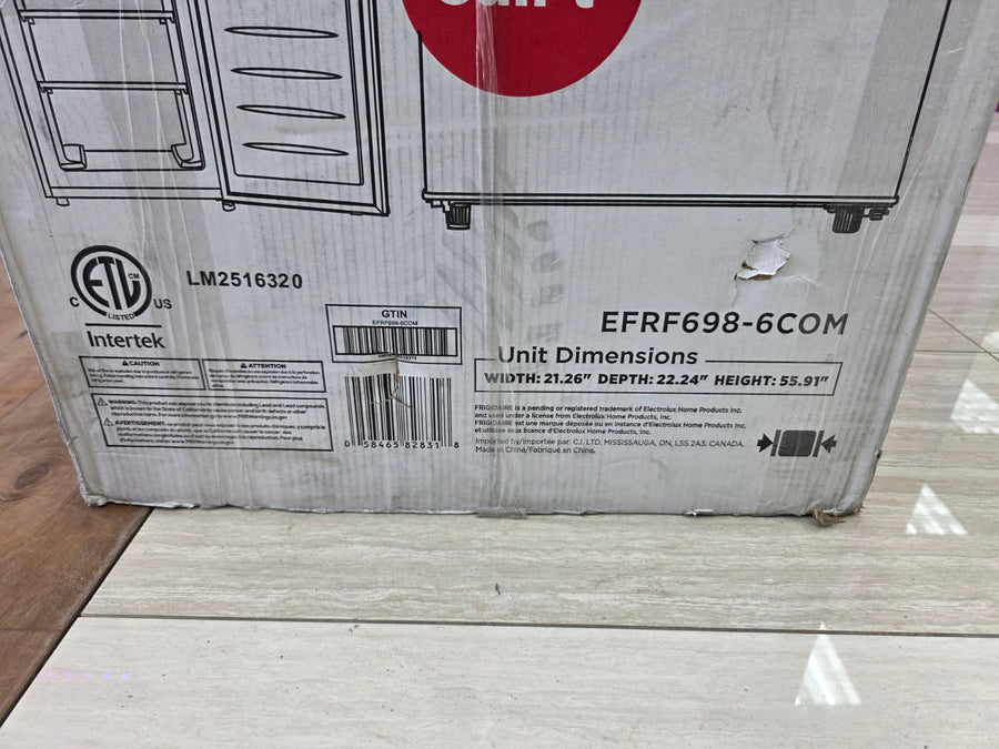 Frigidaire 6.5-cu ft Garage Ready Upright Freezer in Stainless Steel - S177 - EFRF698 - Scratch & Dent (Minor)