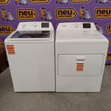 Whirlpool 4.2-4.3 Cu. Ft. Top Load Washer with 2-in-1 Removable Agitator and Soft Close Glass Lid WTW4307SW - Scratch & Dent (Minor) and Whirlpool 7.0 cu. ft. Electric Dryer with Adaptive Dry and Wrinkle Shield™ Option 16285 - WED4307SW - Open Box