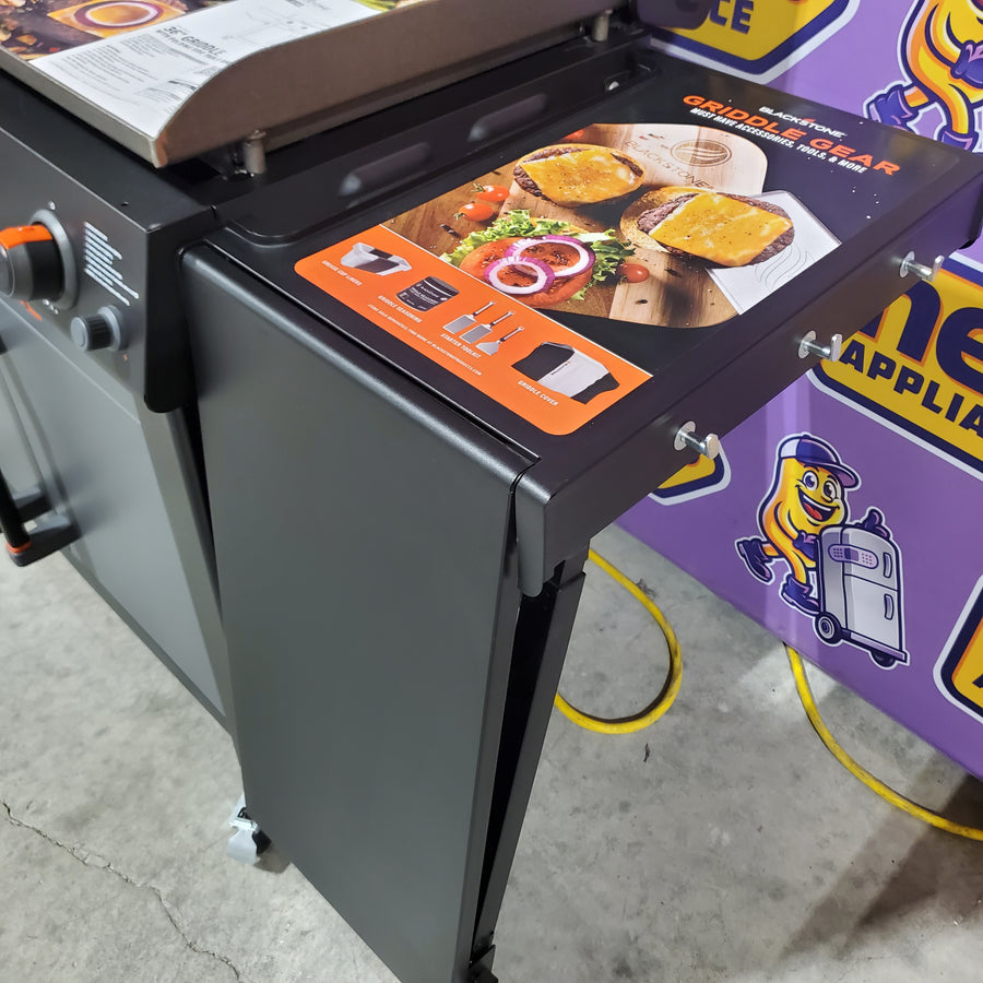 Blackstone 36in Culinary Cabinet Omnivore Griddle with Folding Prep Table 4-Burner Liquid propane Flat Top Grill 7SD341 - 2230 - Open Box