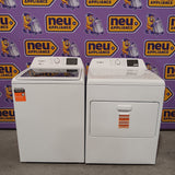 Whirlpool 4.2-4.3 Cu. Ft. Top Load Washer with 2-in-1 Removable Agitator and Soft Close Glass Lid WTW4307SW - Open Box and Whirlpool 7.0 cu. ft. Electric Dryer with Adaptive Dry and Wrinkle Shield™ Option WED4307SW - Open Box