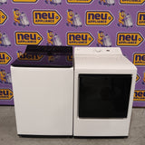LG 5.5 cu. ft. Mega Capacity Top Load Washer with Impeller in Alpine White WT8400CW - Open Box and LG 7.3 cu. ft. Ultra Large Capacity Rear Control Electric Dryer with AI Sensing and ThinQ® Smart Features DLE8200W - Open Box