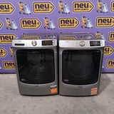 Maytag 4.5-cu ft High Efficiency Stackable Steam Cycle Front-Load Washer MHW5630HC - Open Box and Maytag 7.3-cu ft Stackable Vented ENERGY STAR Electric Dryer MED5630HC - Scratch & Dent (Minor)