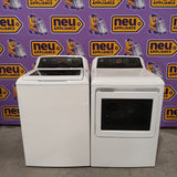 GE® 4.5 cu. ft. Capacity Washer with Water Level Control GTW585BSVWS - Certified Refurbished and GE® 7.4 cu. ft. Capacity Electric Dryer with Up To 120 ft. Venting and Sensor Dry GTD58EBSVWS - Certified Refurbished