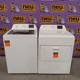 Whirlpool 4.2-4.3 Cu. Ft. Top Load Washer with 2-in-1 Removable Agitator and Soft Close Glass Lid WTW4307SW - Open Box and Whirlpool 7.0 cu. ft. Electric Dryer with Adaptive Dry and Wrinkle Shield™ Option WED4307SW - Open Box