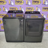Samsung 5.5 cu.ft. Extra-Large Capacity Smart Top Load Washer with Super Speed Wash in Brushed Black WA55CG7100AV - Scratch & Dent (Moderate) and