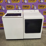 LG 5.0 cu.ft. SMART Top Load Washer in Alpine White with TurboWash WT8200CW - Open Box and LG 7.3 cu. ft. Ultra Large Capacity Rear Control Electric Dryer with AI Sensing and ThinQ® Smart Features DLE8200W - Open Box