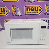 Vissani 1.1 cu. ft. Electric 1000-W Countertop Microwave in White with Turntable, 6-Heating Functions, and 2-Step Lock System E30PXP02-WHT - Open Box