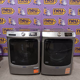 Maytag 4.5-cu ft High Efficiency Stackable Steam Cycle Front-Load Washer MHW5630HC - Scratch & Dent (Major) and Maytag 7.3-cu ft Stackable Vented ENERGY STAR Electric Dryer MED5630HC - Scratch & Dent (Minor)
