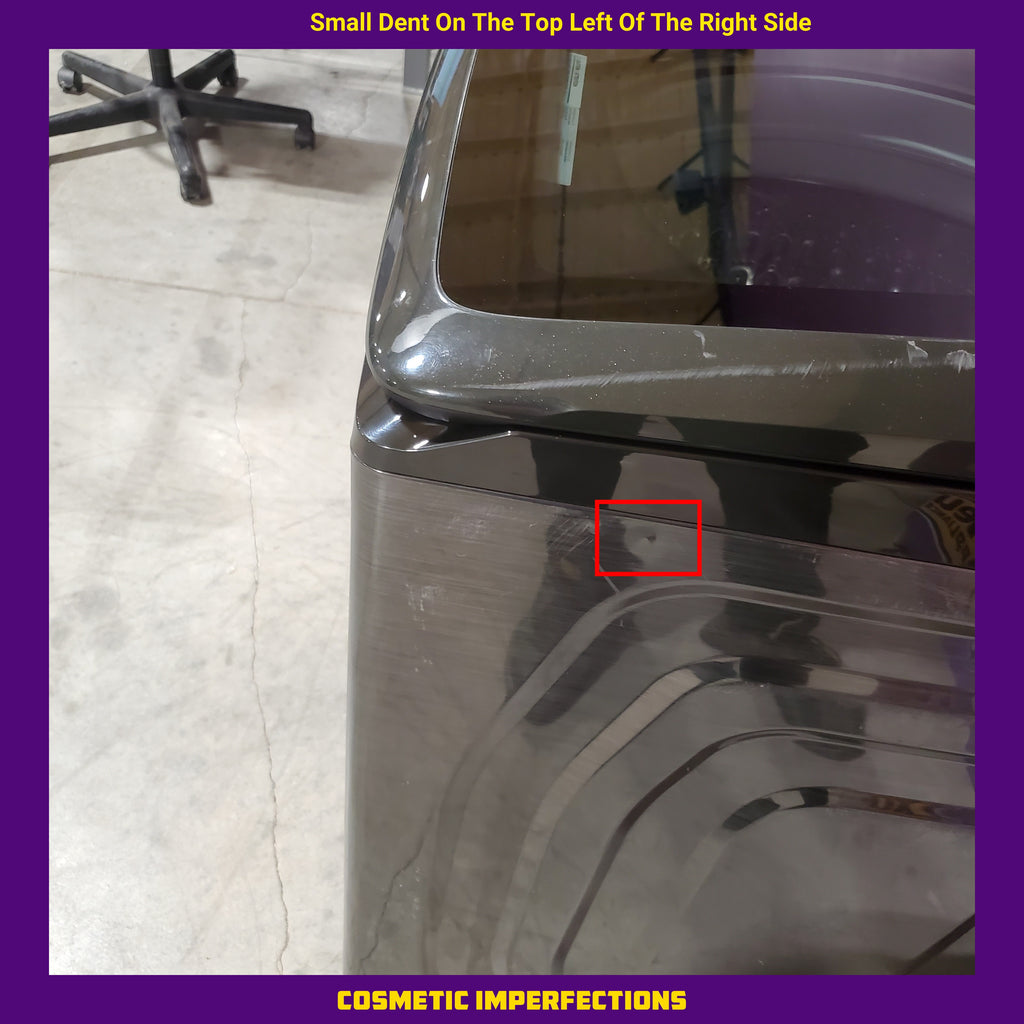 Pictures of Samsung 5.1 cu. ft. Smart Top Load Washer with ActiveWave™ Agitator and Super Speed Wash in Brushed Black 1CR0447 - WA51A5505AV - Certified Refurbished - Neu Appliance Outlet - Discount Appliance Outlet in Austin, Tx