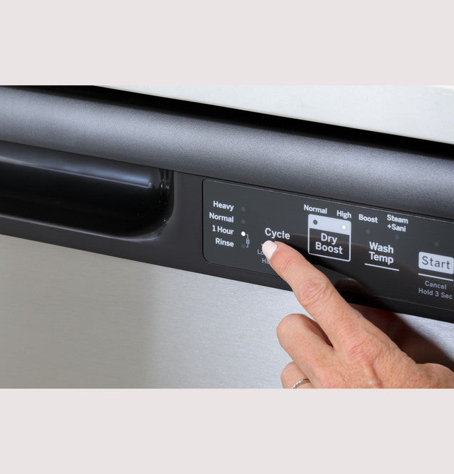 Pictures of GE Stainless Steel Built-In 24 Inch Tall Tub Dishwasher with Front Controls and Steam Sanitize GDF535PSRSS - New in Box - Neu Appliance Outlet - Discount Appliance Outlet in Austin, Tx