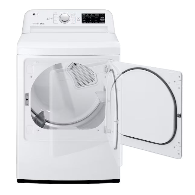 LG Electric White 7.3 Cu. Ft. Dryer with Sensor Dry DLE7100W - Certified Refurbished