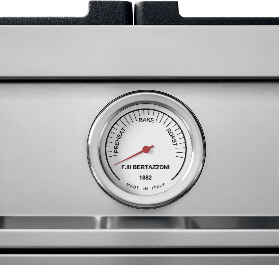 Bertazzoni 48 Inch Freestanding Professional Gas Range with 6 Sealed Burners, Double Oven, 7.1 Cu. Ft. Total Capacity in Bianco White PROF486GGASBIT - Scratch & Dent (Minor)