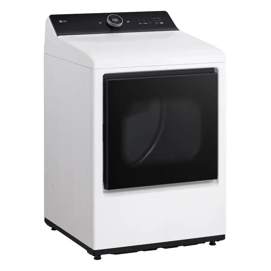LG 5.5 cu. ft. Mega Capacity Top Load Washer with Impeller in Alpine White WT8400CW - Open Box and LG 7.3 cu. ft. Vented SMART Gas Dryer in White with EasyLoad Door, TurboSteam and Sensor Dry Technology 16269 - DLGX8601WE - Scratch & Dent (Minor)