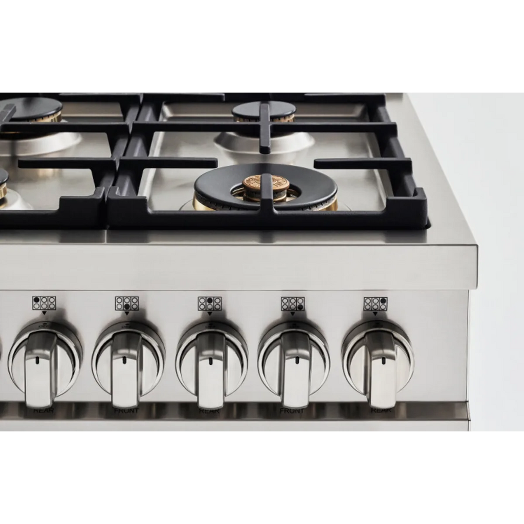 Pictures of Bertazzoni 36" Wide Freestanding Dual Fuel Range with 5 Sealed Burners and 5.9 Cu. Ft. Oven Capacity MAST365DFMXE - Open Box - Neu Appliance Outlet - Discount Appliance Outlet in Austin, Tx