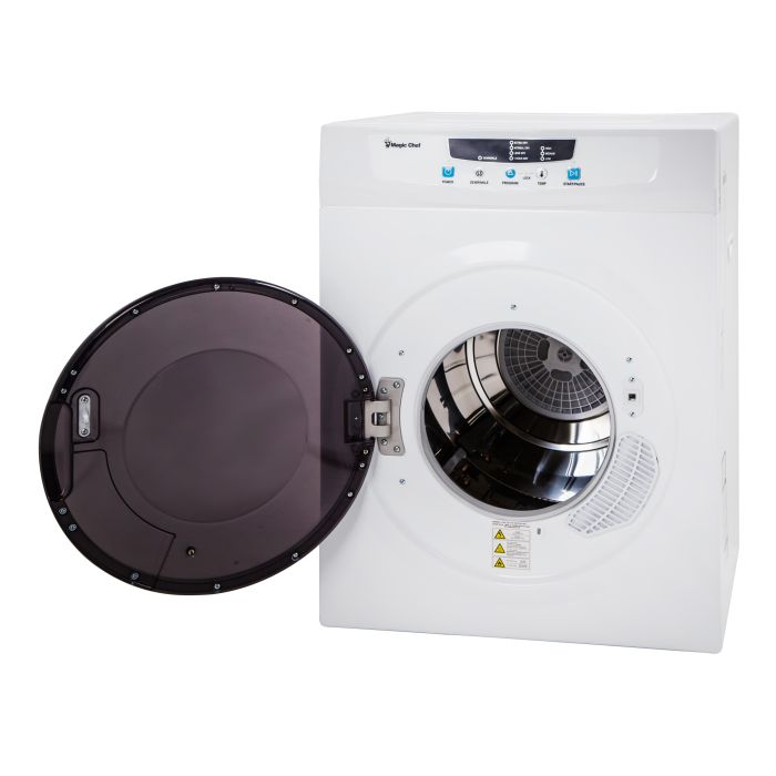 Magic Chef Compact 3.5 cu. ft. Electric Dryer in White MCSDRY35W - Scratch & Dent (Major)