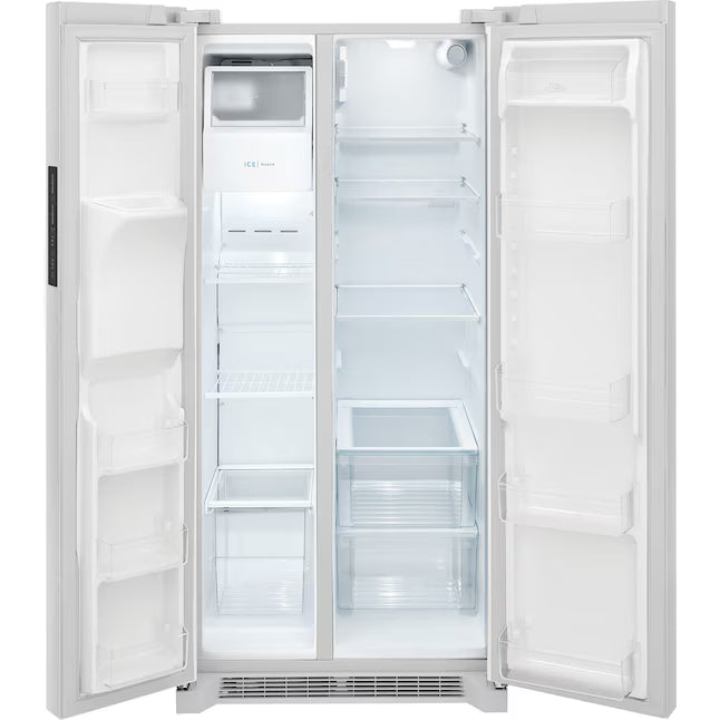 Frigidaire 22 Cu. Ft. 33" Standard-Depth Side-by-Side Refrigerator in White 22132SD138 - FRSS2323AW - Scratch & Dent (Minor)