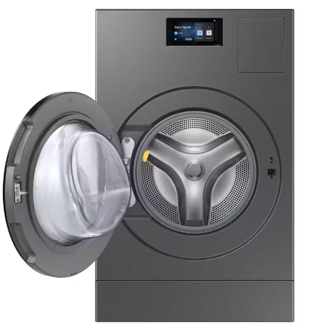 Pictures of Samsung 5.3 cu. ft. Bespoke AI Laundry Vented Combo™ All-in-One Ultra Capacity Washer and Electric Dryer with AI Home in Dark Steel WD90F53AVS - Open Box - Neu Appliance Outlet - Discount Appliance Outlet in Austin, Tx