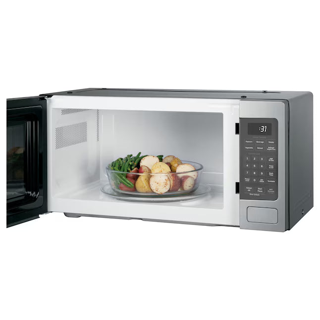 GE Profile 1.1 Cu. Ft. Countertop Microwave with Sensor Cooking and Built-In Capable Option in Stainless Steel PCHK11S1WSS - Open Box