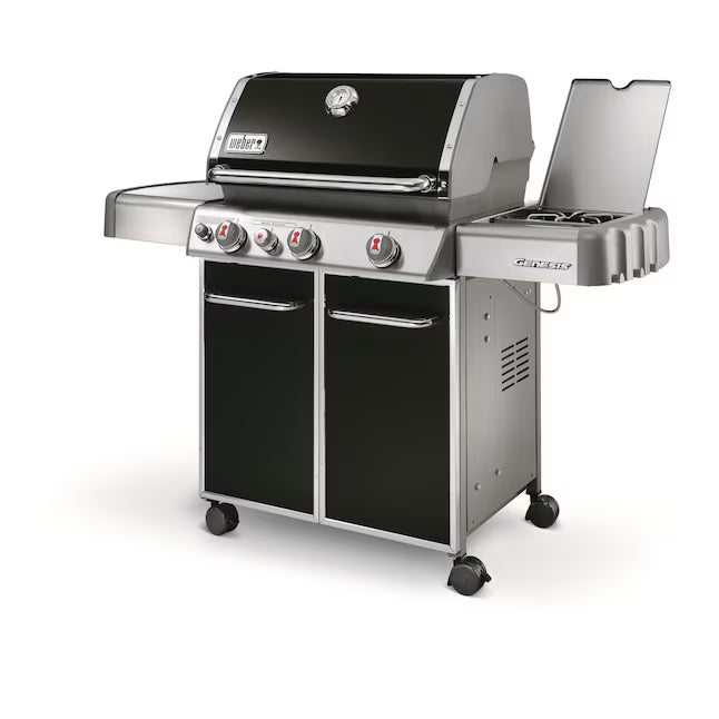 Weber Genesis E-330 Black 3-Burner Liquid Propane Gas Grill with 1 Side Burner E-330 - Scratch & Dent (Minor)