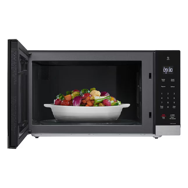 LG 2-cu ft 1200 -Watt Inverter Technology Countertop Microwave in Stainless Steel MSER2090S - Open Box