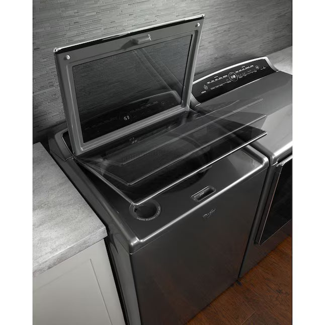 Whirlpool Chrome Shadow Top Load 5.3 Cu. Ft. Washer with Quiet Wash Sound Package WTW8500DC - Scratch &Dent (Minor)