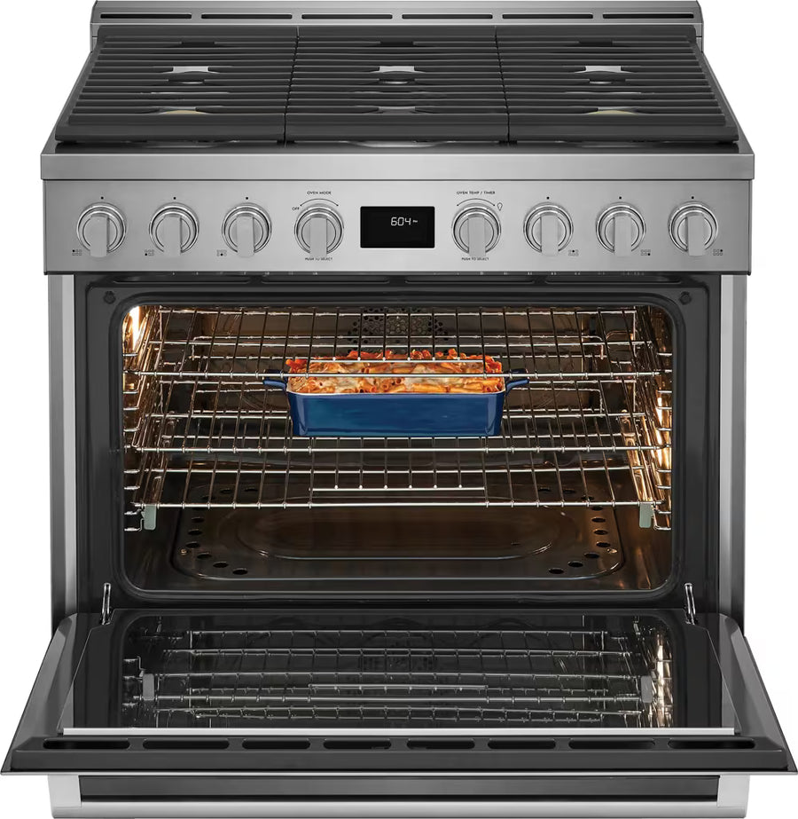 Electrolux Front Control Freestanding Gas Range ECFG3668AS - Scratch & Dent (Minor)