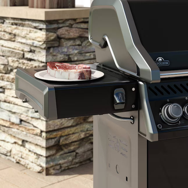 NAPOLEON Rogue PRO 625 Series Black 5-Burner Infrared Natural Gas Grill 1-Side Burner RP625SIB - Open Box