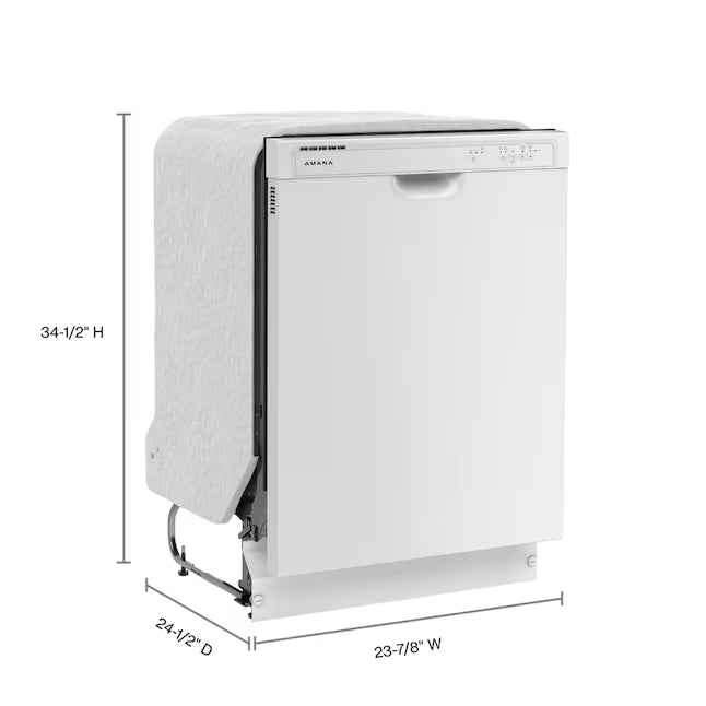 Amana® White Dishwasher with Midnight Interior ADFS2524RW - Scratch & Dent (Minor)