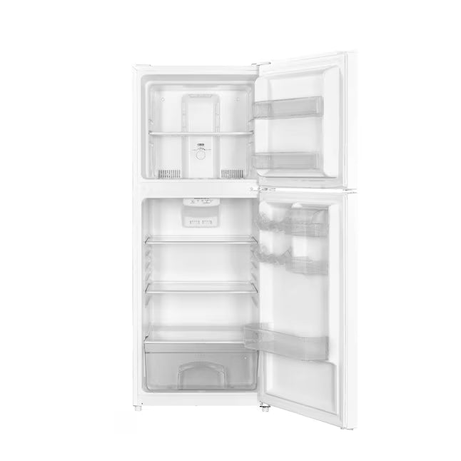 Premium Levella 10.0-cu ft Counter-Depth 23.7-in Wide Top-Freezer Refrigerator in White PRN10150HW - Scratch & Dent (Major)