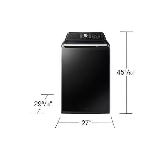 Samsung 4.7 cu. ft. Large Capacity Smart Top Load Washer with Active WaterJet in Brushed Black WA47CG3500AV - Certified Refurbished