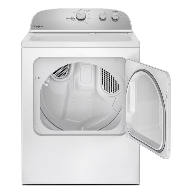 Whirlpool White Gas 7.0 Cu. Ft. Vented Dryer with Wrinkle Shield Option and AutoDry Drying System WGD4815EW - Scratch & Dent (Major)