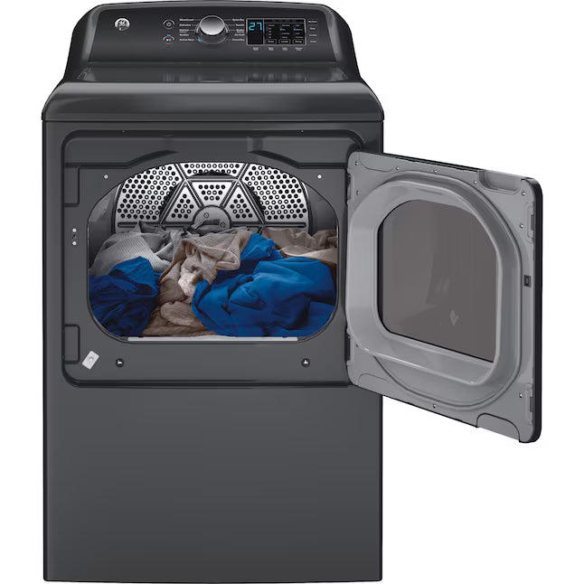 GE® 7.4 cu. ft. Capacity Electric Dryer with Up To 120 ft. Venting and Sensor Dry GE9931 - GTD58EBPVDG - New In Box