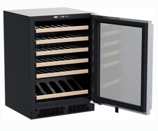 Marvel 24 Inch Wine Cooler with 45 Bottle Capacity, 6 Wine Racks, Glass Door, LED Light, and Electronic Controls MLWC324-IS01A - Scratch & Dent (Minor)