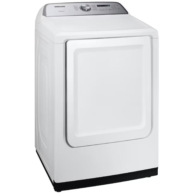 Samsung ENERGY STAR 5.0 cu. ft. Top Load Washing Machine with Active Water Jet WA50R5200AW - Certified Refurbished and Samsung 7.4 cu. ft. Vented Gas Dryer with Sensor Dry in White DVG50R5200W - Certified Refurbished