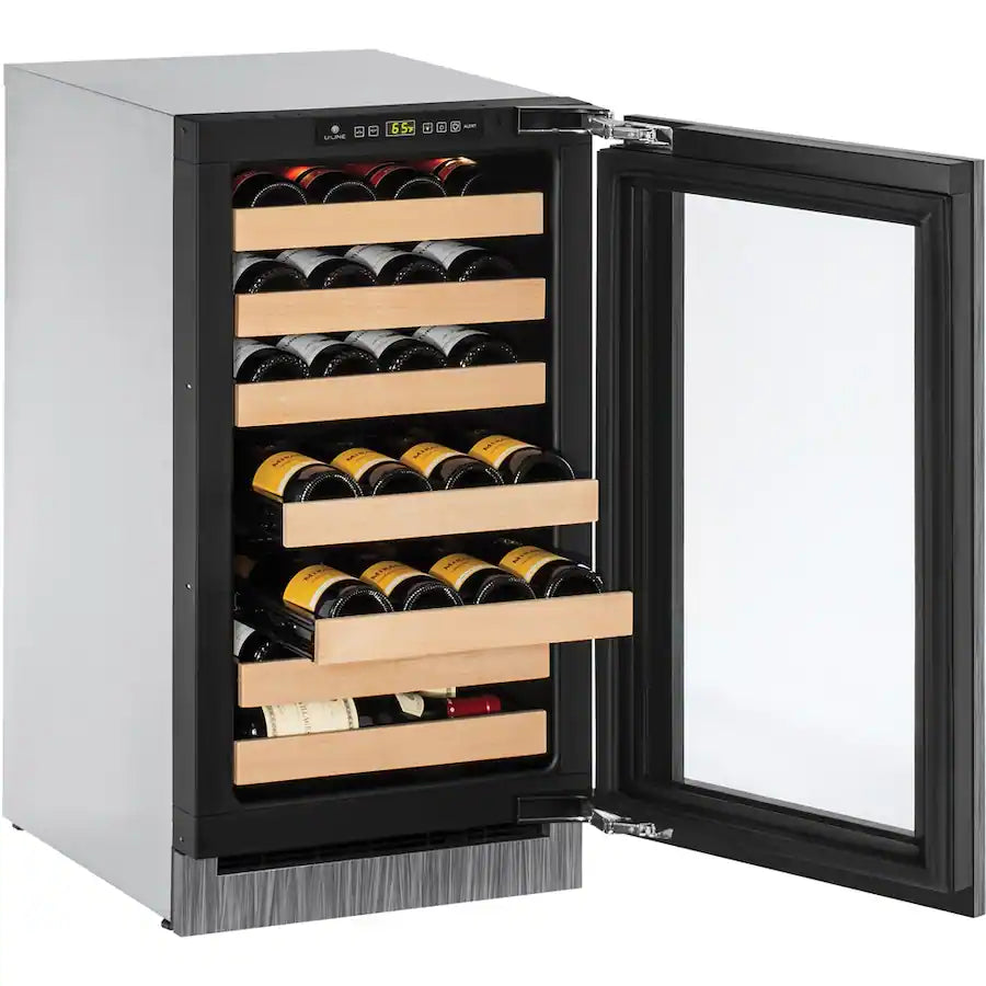 U-Line Wine Captain 31-Bottle Built-In Wine Cooler Custom Panel Ready U-2218WCINT-00B - Open Box