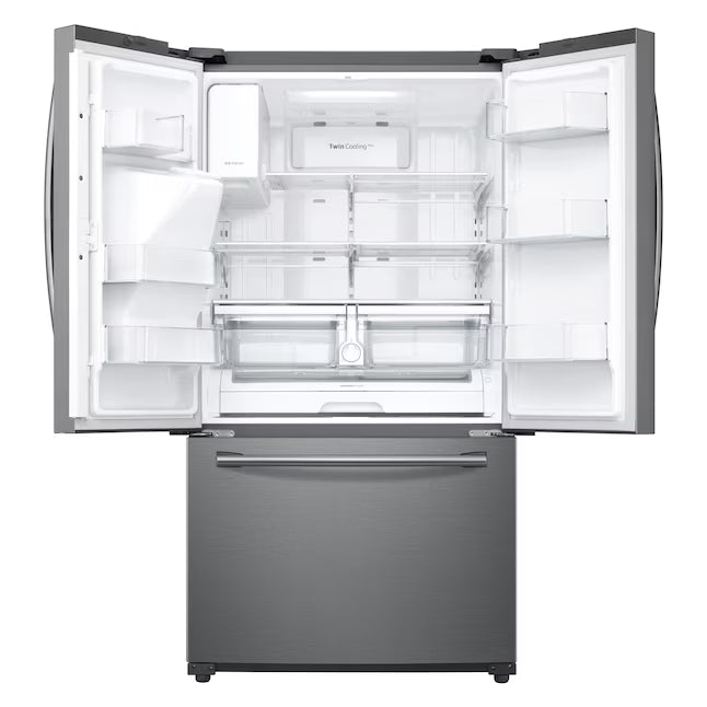 Samsung French Door with Family Hub, 24.2 cu. ft in Stainless Steel RF265BEAESR - Scratch & Dent (Major)