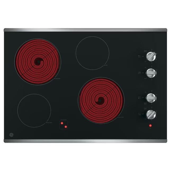 GE® 30" Built-In Knob Control Electric Cooktop GE9899 - JP3030SWSS - New In Box