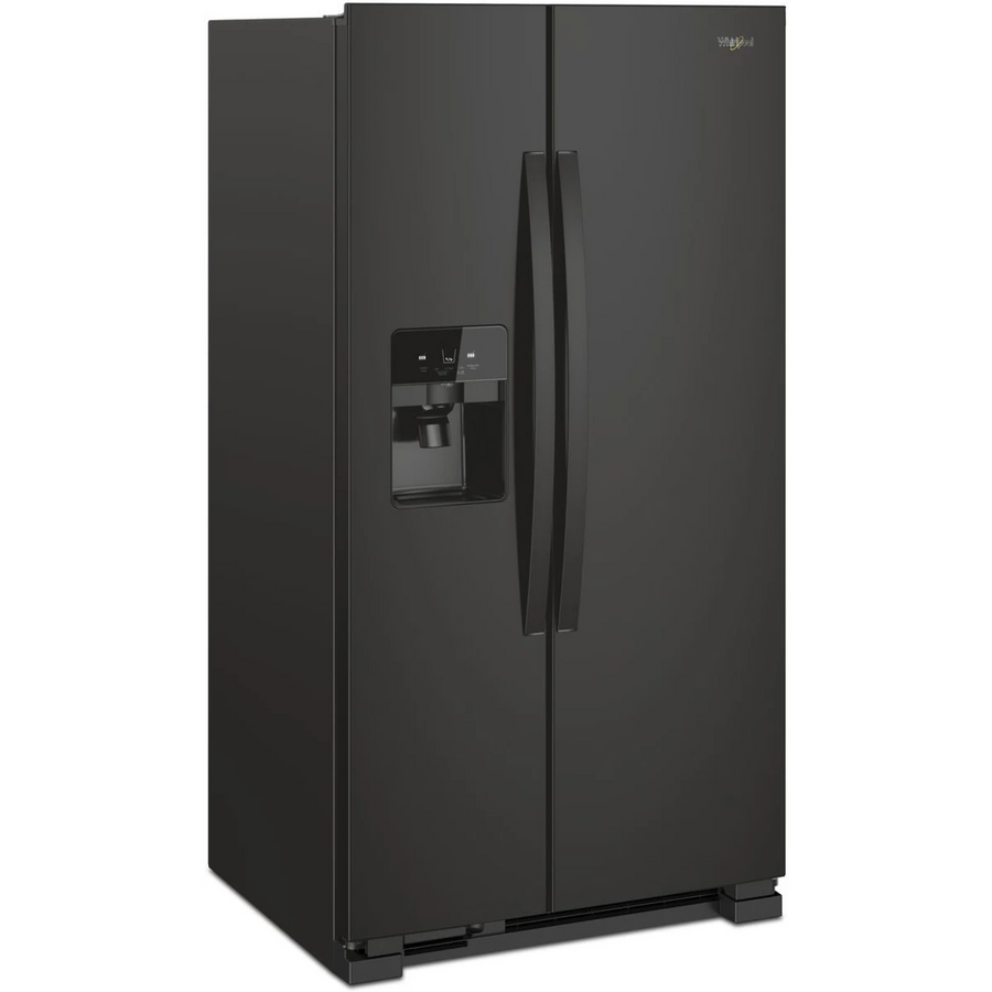 Whirlpool 21.4 cu. ft. Side by Side Refrigerator in Black WRS321SDHB -Scratch & Dent (Major)