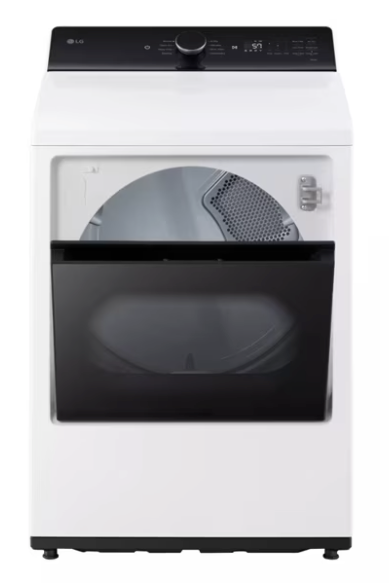 Pictures of LG Energy Star Certified 7.3 cu. ft. Ultra Large Capacity Rear Control Electric Dryer with LG EasyLoad™ Door and AI Sensing DLE8400WE - Open Box - Neu Appliance Outlet - Discount Appliance Outlet in Austin, Tx