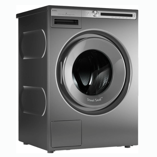 Asko 24 Inch Front Load Washer with 2.8 Cu. Ft. Capacity, Active Drum™ Technology, Quattro Construction™ Technology, 22 Wash Programs, Steam Refresh, Sanitize, Bedding, Allergy Programs, and Super Wash W4114C.T - Scratch & Dent (Minor)