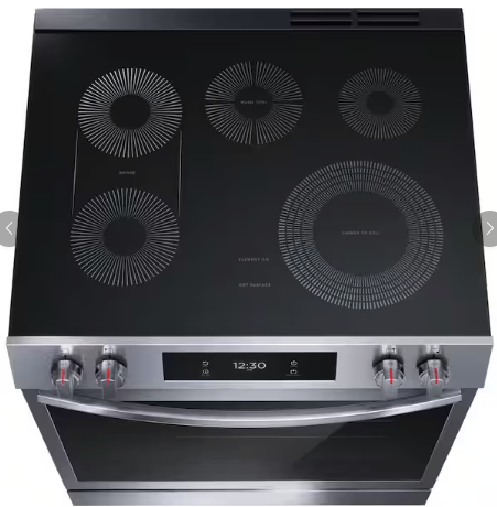 Frigidaire Gallery 30 in. 6.2 cu.ft. 5 Element Slide-In Electric Range w/ Total Convection & Air Fry, SmudgeProof Stainless - Open Box