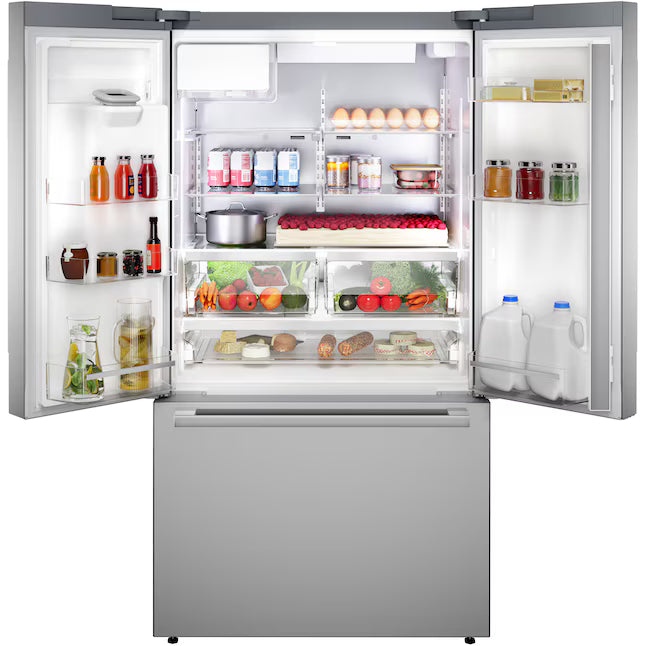 Bosch 500 Series French Door Bottom Mount Refrigerator in Stainless Steel 22121486 - B36FD5SNS - Open Box