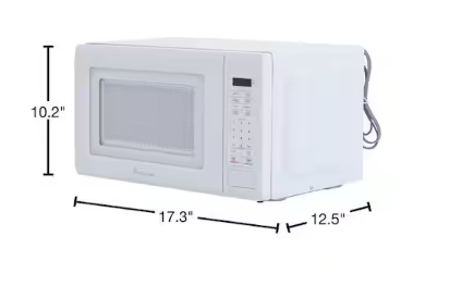 Magic Chef 17.3 in W, 0.7 cu. ft. Countertop Microwave, in White with 700-Watt Cooking Power HMM770W3 - Open Box