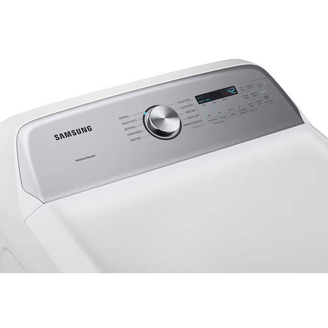 Samsung White Extra Large 7.4 Cu. Ft. Capacity with Sensor Dry 3511230 - DVE50R5200W - Certified Refurbished