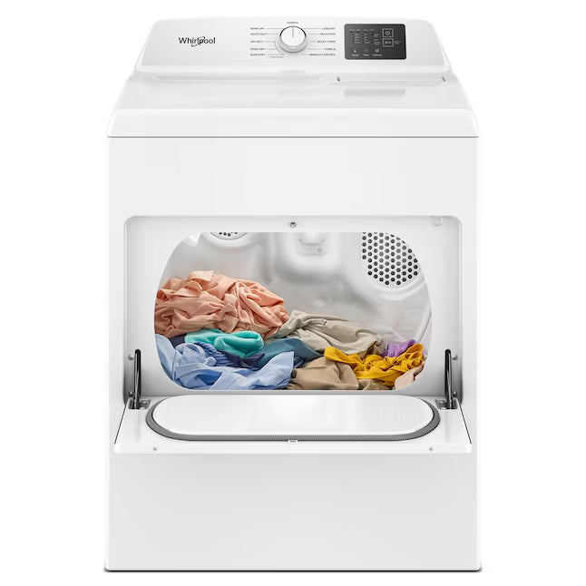 Whirlpool 7.0 cu. ft. Electric Dryer with Adaptive Dry and Wrinkle Shield™ Option WED4307SW - Open Box